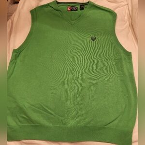 Chaps vest xl bright green